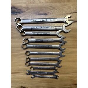 Lot of 11 Craftsman SAE Wrenches Not A Set Used V Series